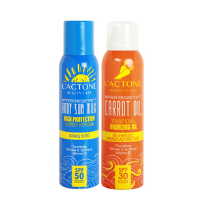 Sun Milk <b>Spray</b> <b>Spf</b> 50 Body Sun Screen Water Resistant with Vitamin E Sun Cream Made in Turkey Private Label Available - Product Image 1