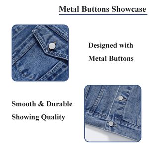 Chaqueta Vaquera para Hombre, Diseño de Moda 2026, Alta Calidad, con Capucha, Resistente al Viento, Personalizable, Precio de Mayoreo Razonable - Product Image 6