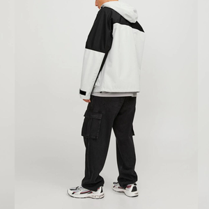 Chaqueta de invierno de concha suave con soporte de lona Unisex para hombre al por mayor, chaqueta de talla grande personalizada, transpirable, a prueba de viento, impermeable, informal, para exteriores - Product Image 4