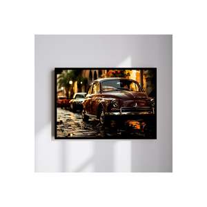 Vosvos <b>Large</b> Size 70x50cm MDF Table Colorful Faded Quality <b>Printing</b> <b>Frame</b> 154 Wall Accents - Product Image 1