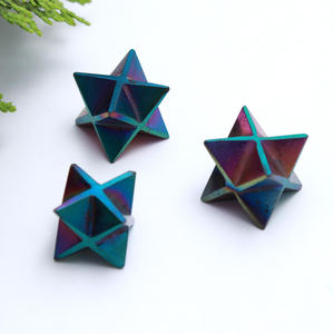 Merkaba – épingles à cheveux en cristal, étoiles, collier obsidienne, épilateur en cristal, forme d'étoile, trophée en cristal, décoration de la maison - Product Image 3