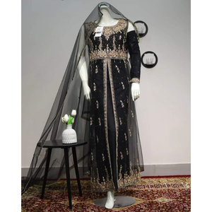 Vente chaude conception personnalisée 3 pièces robe de soirée totalement à la main robe de mariée pour mariage indien pakistanais robe de soirée modeste - Product Image 5