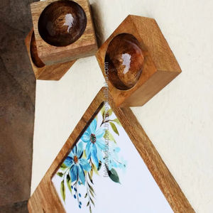 Couleur du logo personnalisé Table à manger en bois écologique pour plateaux de service Meilleure vente Passe au lave-vaisselle Passe au micro-ondes FWE - Product Image 1