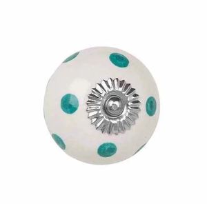 Perilla de cajón de cerámica de pétalos populares Heritage Color rojo de la mejor calidad al por mayor tiradores de armario de cerámica de precio barato - Product Image 4