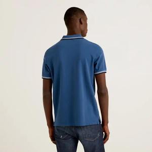 2024 hommes de qualité supérieure noir pour polos Logo personnalisé vêtements de rue adultes en coton/fibre de bambou tissu tricoté - Product Image 5