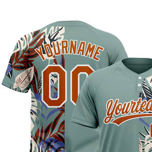 Ropa de Entrenamiento Ligera y Transpirable al por Mayor, Jersey de Softbol para Hombre con Cuello en V, Diseño Personalizado, Secado Rápido - Product Image 2