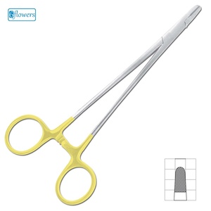 ที่จับเข็มสเตอร์นัม TC F7-251 ด้ามจับสีเหลือง ได้รับการรับรองมาตรฐาน CE เครื่องมือแพทย์แบบใช้มือสำหรับการห้ามเลือด คลาส I ขนาด 17.8 ซม. - Product Image 1