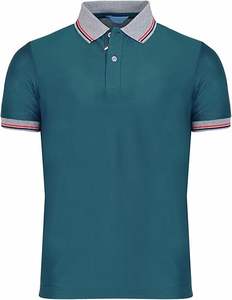 Polo de hombre de algodón de alta calidad más vendido, mangas cortas con cuello de manga para negocios, ropa informal y vacaciones. - Product Image 1