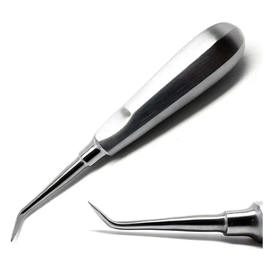 Élévateur de racine dentaire manuel en acier inoxydable Luxuriating Instruments dentaires à pointe incurvée - Product Image 3