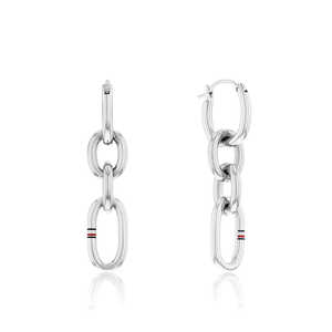 Pendientes de Aro Geométricos Tommy Hilfiger para Mujer 2780787 5 cm - Product Image 1