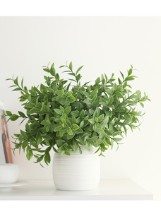 Feuilles de <span class=keywords><strong>vanille</strong></span> artificielles, bouquet de verdure artificielle, plante artificielle pour la décoration de la maison et des mariages - Product Image 4