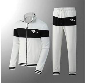 Conjunto de chándal cortavientos de nailon y poliéster ligero impermeable con logotipo personalizado para hombre, conjunto de chándal cortavientos de nailon para exteriores para hombre - Product Image 5