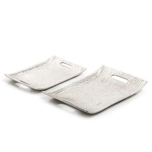 Metal Serving Tray in Gold Color Rectangle Shape Aluminum Coffee and Tea Serving Tray for <b>Restaurant</b> <b>Hotels</b> <b>Supplies</b> - Product Image 2