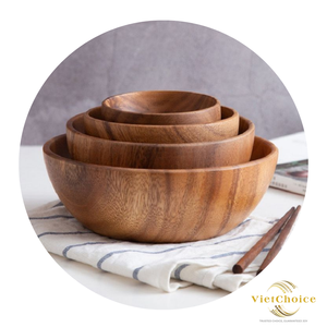 Stylish Acacia <b>Wooden</b> <b>Bowl</b> Budget-Friendly Disposable Handmade Product Sustainable Customization VietChoice Viet Nam - Product Image 5