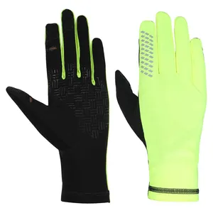 Ustom-guantes finos de dedo completo para correr, manoplas atléticas de invierno para conducción con pantalla táctil y logotipo propio
