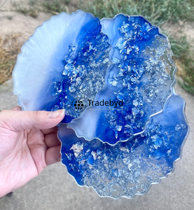 Eco Friendly Resin <b>Coaster</b> Set 4X4 Inches Square Luxury Handmade <b>Drink</b> <b>Coasters</b> <b>for</b> Home Hotel Restaurant Use Tradebyd - Product Image 4