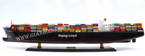 Gia Nhien Fabricant Approuver Conception Personnalisée Navires Commerciaux HAPAG LLOYD COLOMBO EXPRESS BATEAU MODÈLE EN BOIS _ ARTISANAT EN BOIS - Product Image 3