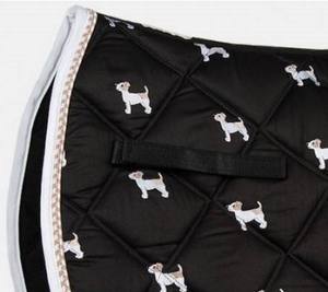 Selle de dressage élégante pour chevaux |   Rembourrage en mousse de tissu de coton avec impression personnalisée, norme internationale - Product Image 2