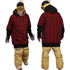 Customized Oversized Snowboard Ski Tall Hoodie Men's Special Patterned Pullover <b>Drop</b> Shoulder Fleece <b>Box</b> Style Hoodies Wholesale - Product Image 2
