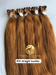 Extensions de Cheveux Humains Lisses de Qualité Supérieure pour Temple Indien, Vison Cambodgien Doux, Donneur Unique, 100%, 22 Pouces, #10, 12 Bundle - Product Image 6