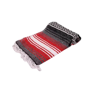 Venta caliente Cherry Falsa Manta de lana Mejor precio Alfombra mexicana tejida por fabricante indio - Product Image 2