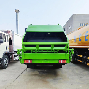 รถบรรทุกขยะบีบอัดหลังจากทำความสะอาดขยะในครัวเรือนแขวนถังและรถบรรทุกขยะด้วยตนเอง - Product Image 6