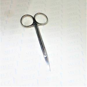 Ciseaux chirurgicaux à iris en acier inoxydable à pointe droite et incurvée Ciseaux de chirurgie dentaire 10cm Instruments médicaux - Product Image 2