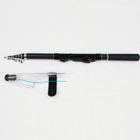 Caña de Pescar Telescópica Ligera de Fibra de Vidrio Epoxi para Agua Salada, Acción Media, Agarre Antideslizante, para Pesca en Fondo Marino, Tipo Sabiki, Duradera, OEM