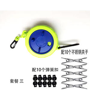 Corde à <span class=keywords><strong>linge</strong></span> portable durable de 10 m <span class=keywords><strong>pour</strong></span> activités de plein air, pêche, camping, séchage facile des vêtements et serviettes - Product Image 4