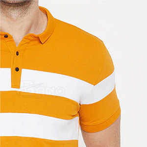 เสื้อโปโลสำหรับผู้ชายทรงสลิมฟิตระบายอากาศผ้าฝ้าย/ใยไผ่ผ้าถักลายสีทึบ - Product Image 5