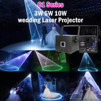 Cinderellas Traumhochzeit Laser-Lichteffekt 10W RGB Animation Mobile App Drahtlose Steuerung Hochzeitsparty Bühnenlicht für den Eröffnungstanz