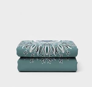 Elegant 100% Cotton Microfiber Fabric Stitching 600TC King Size Flat Bedsheet <b>Set</b> Includes Two Pillowcases Soft Touch Easy Care - Product Image 5