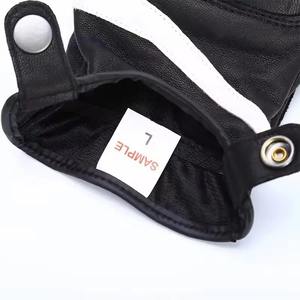 ถุงมือขี่มอเตอร์ไซค์หนังแท้สำหรับผู้ชาย, ถุงมือขี่มอเตอร์ไซค์บนถนนแข่งรถสีแดงสีดำถุงมือกันไฟสำหรับใช้ในฤดูร้อนฤดูหนาว - Product Image 2