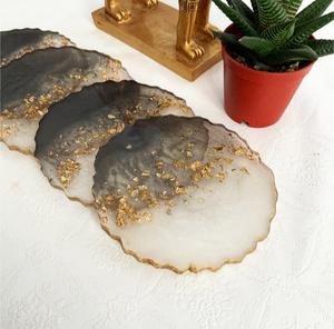 Dessous de verre en résine faits à la main de haute qualité pour boissons Dessous de verre en résine fabriqués à la main fabricant d'Inde - Product Image 1