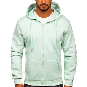 Personnalisable Heavyweight Relaxed Fit Full Zip Hoodie Casual Fleece Embroidered Techniques Solid Color Oversize Design for Winter - Product Image 1