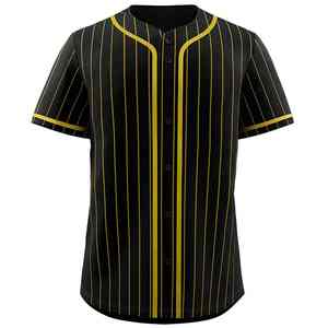 Uniforme de Equipo, Jersey de Béisbol Personalizado con Costuras Resistentes, Transpirable, 100% Poliéster, de Secado Rápido, Unisex para Adultos - Product Image 5