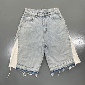 กางเกงขาสั้นผ้ายีนส์แบบวินเทจของผู้ชายกางเกงขาสั้นผ้าแคนวาสซักเบาระบายอากาศได้ดีทำจากผ้าฝ้าย100% - Product Image 2