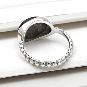 100% Natural Flashy Blue Labradorite <b>Statement</b> <b>Rings</b> 925 Sterling Silver Handmade Fire Gemstone Designer Birthstone Jewelry Bulk - Product Image 3