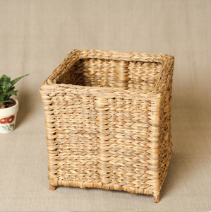 Panier de rangement en paille jonc de mer fait à la main, panier en osier du vendeur indien pour usage domestique, vente en gros d'essentiels ménagers - Product Image 6
