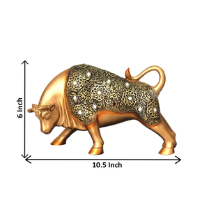 Sculpture animale artisanale en résine de tigre antique et argenté en laiton pour le bureau à domicile et la décoration intérieure de véhicule - Product Image 5