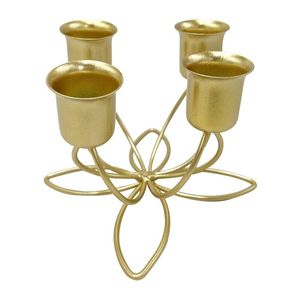 ชุดเชิงเทียนโลหะ2ชิ้นสำหรับบ้านโรงแรมและงานแต่งงานขาตั้งสีทองและสีดำดีไซน์ทันสมัยเชิงเทียนโลหะและโถ - Product Image 5