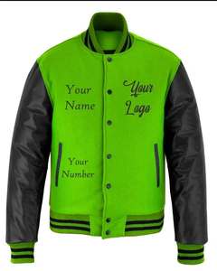 Veste universitaire matelassée à logo personnalisé veste universitaire de basket-ball à la mode d'hiver veste pour enfants hommes en toile brodée Letterman - Product Image 1