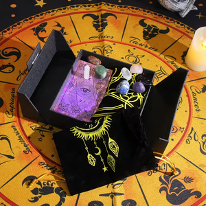 YY High Quality Gold Foil Tarot Set Plastic12 PVC Tarot Colorful Printing Board Game with Gift Box - Product Image 5