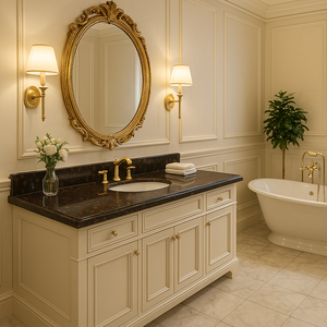 Encimera de Granito Negro de Alta Calidad, Moderna, Resistente al Fuego y al Agua, Acabado Pulido, Cliostones B2B - Product Image 2