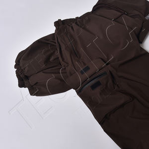 Venta al por mayor de los hombres por encargo pantalones de esquí holgados impermeables transpirables de carga reflectante estilo Hip Hop a prueba de viento pantalones de esquí de corte Suelto - Product Image 6