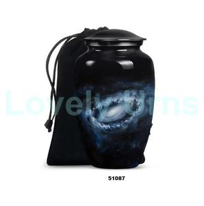 Gran oferta de urna para adultos de cremación de galaxias de aluminio grande para cenizas humanas con bolsa de terciopelo gratis - Product Image 5