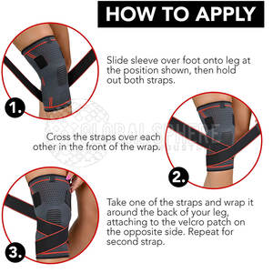 อุปกรณ์พยุงเข่าและข้อศอกแบบยืดหยุ่นสำหรับยกน้ำหนักชุดออกกำลังกายที่พันเข่าในระดับต่ำ - Product Image 4