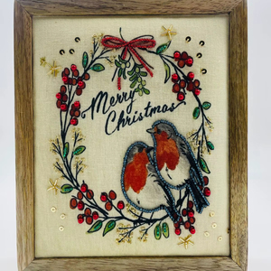 ตกแต่งผนังคริสต์มาสด้วยลูกปัดแบบปรับแต่งได้ออกแบบแนวอาร์ตเดคโคลวดลายแนวนอนตกแต่งไม้เมอร์รี่คริสต์มาส - Product Image 1