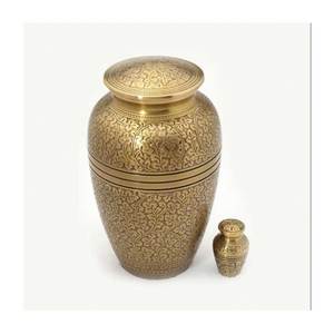 Haute demande avec un prix raisonnable Urne à café en cuivre faite à la main Accessoires funéraires Urne en aluminium Crémation Exportateur d'Inde - Product Image 5