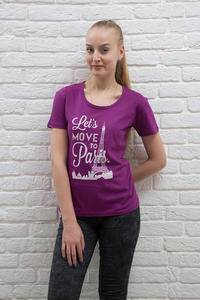 Camisetas de Verano de Alta Calidad, 100% Algodón, Tejido de Punto, Manga Corta, 160g, Casuales para Mujer, con Estampado Personalizado, Marca IMRON, Tallas XS-XL, Envío Mundial - Product Image 4